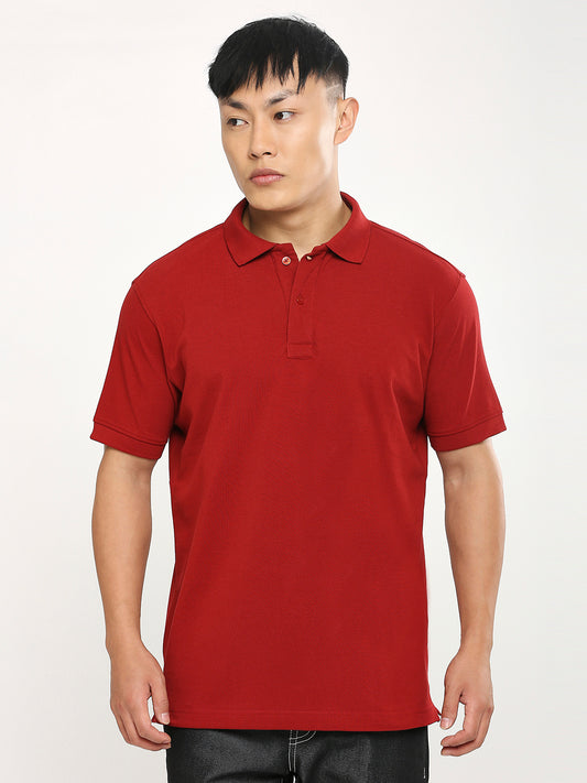 Cherry Red-Polo-T-shirt