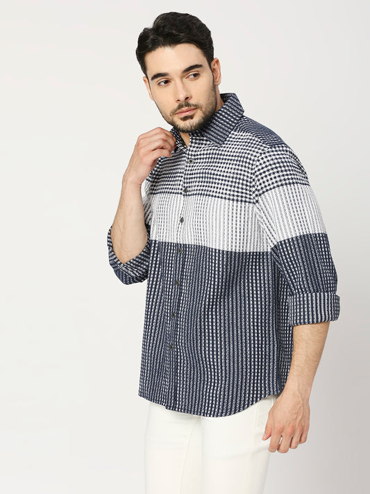 Buy BLAMBLACK Men's Multi-coloured Checks Regular Fit Full Sleeves Spread Collar Shirt