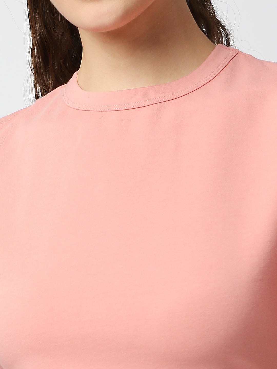 Buy Blamblack Women's Plain Peach color Half sleeves and Short Set