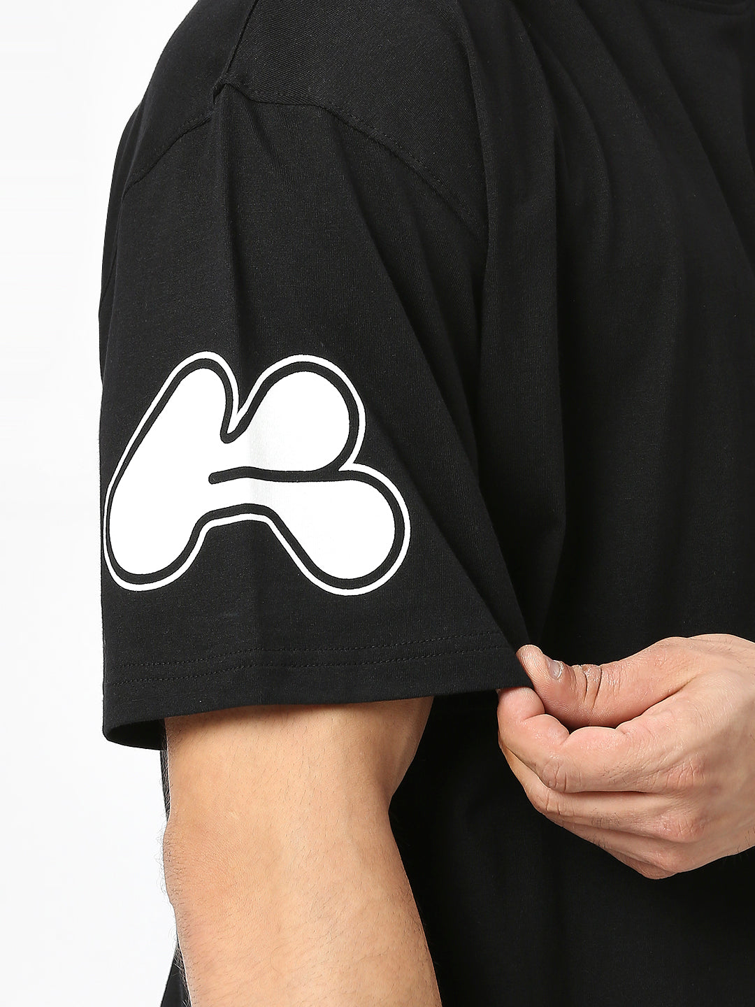 BLAMBLACK Men's Over-sized Puff Print T-Shirt