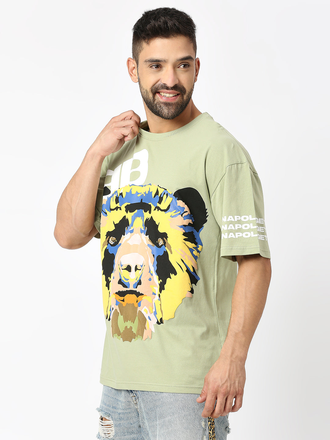 Over-sized Puff Print T-Shirt