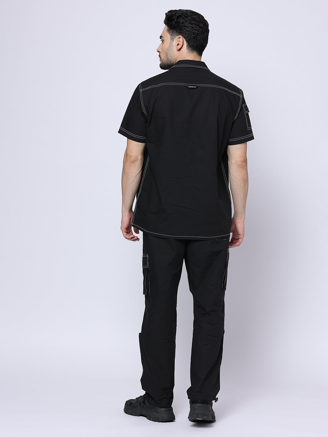 Buy Blamblack Men'S Premium Over-Sized Poplin Shirt With Pant Set