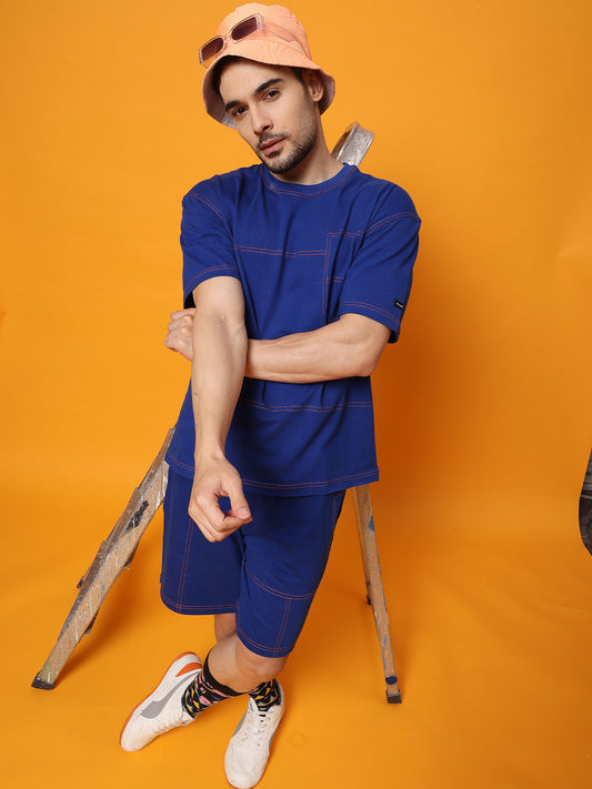 Men'S T-Shirt With Shorts Co-Ord Set