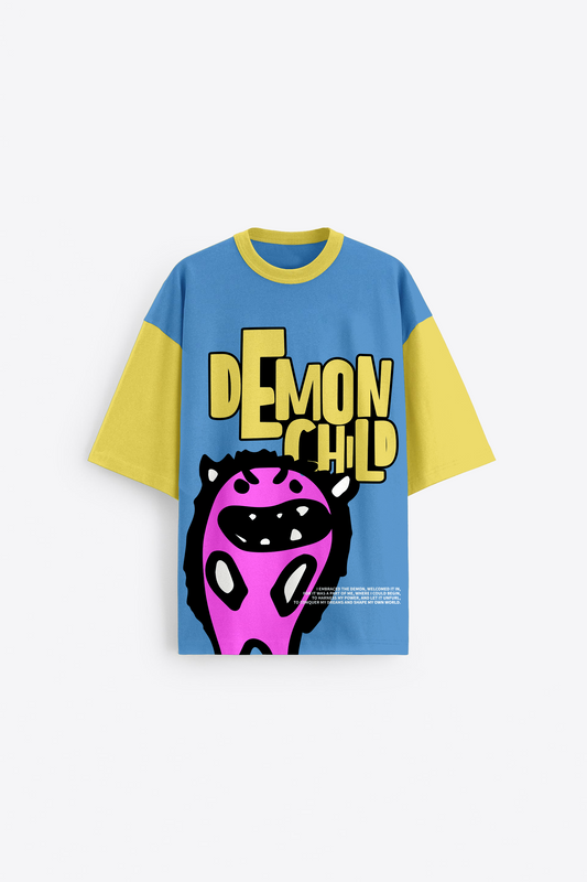 Blamblack  Demon Child Oversized Unisex T-shirt-  180GSM