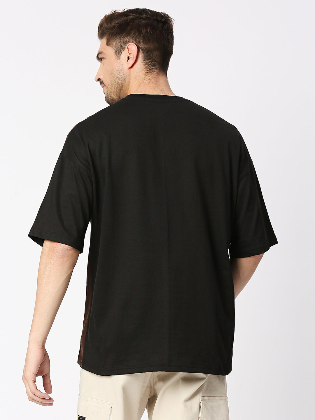 Buy BLAMBLACK Half Sleeves Round neck Over-sized T-Shirt