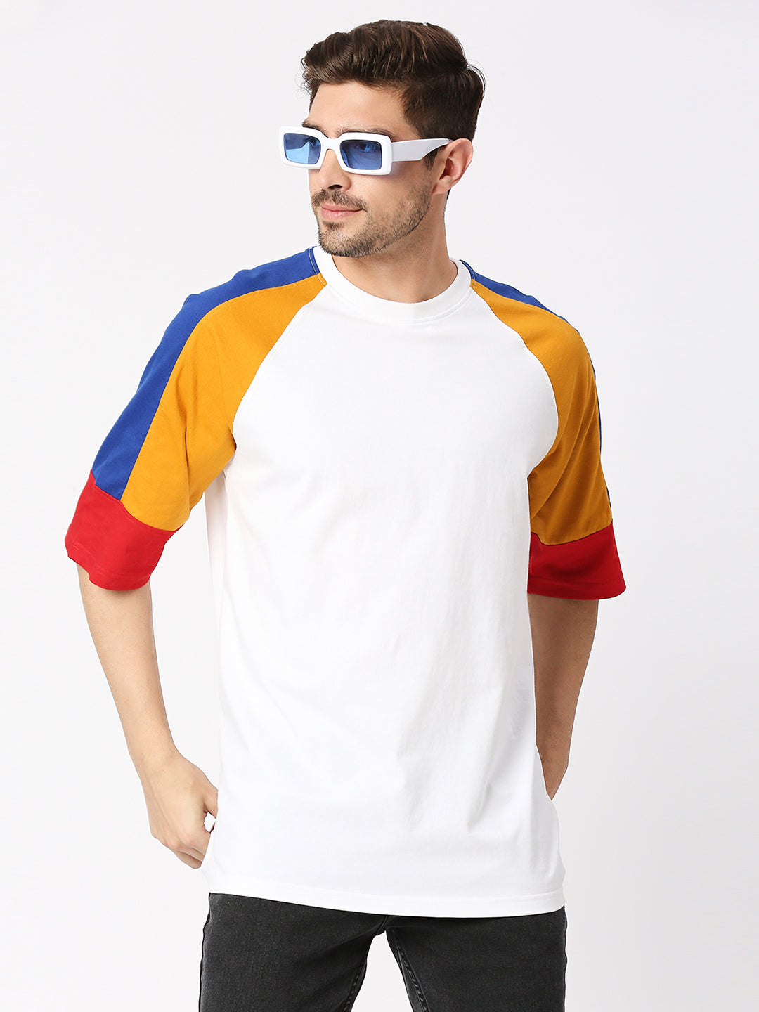 Buy BLAMBLACK Half Sleeves Round neck T-Shirt
