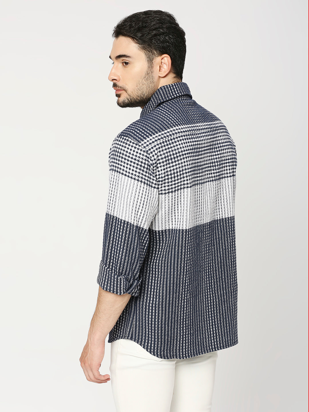 Buy BLAMBLACK Men's Multi-coloured Checks Regular Fit Full Sleeves Spread Collar Shirt