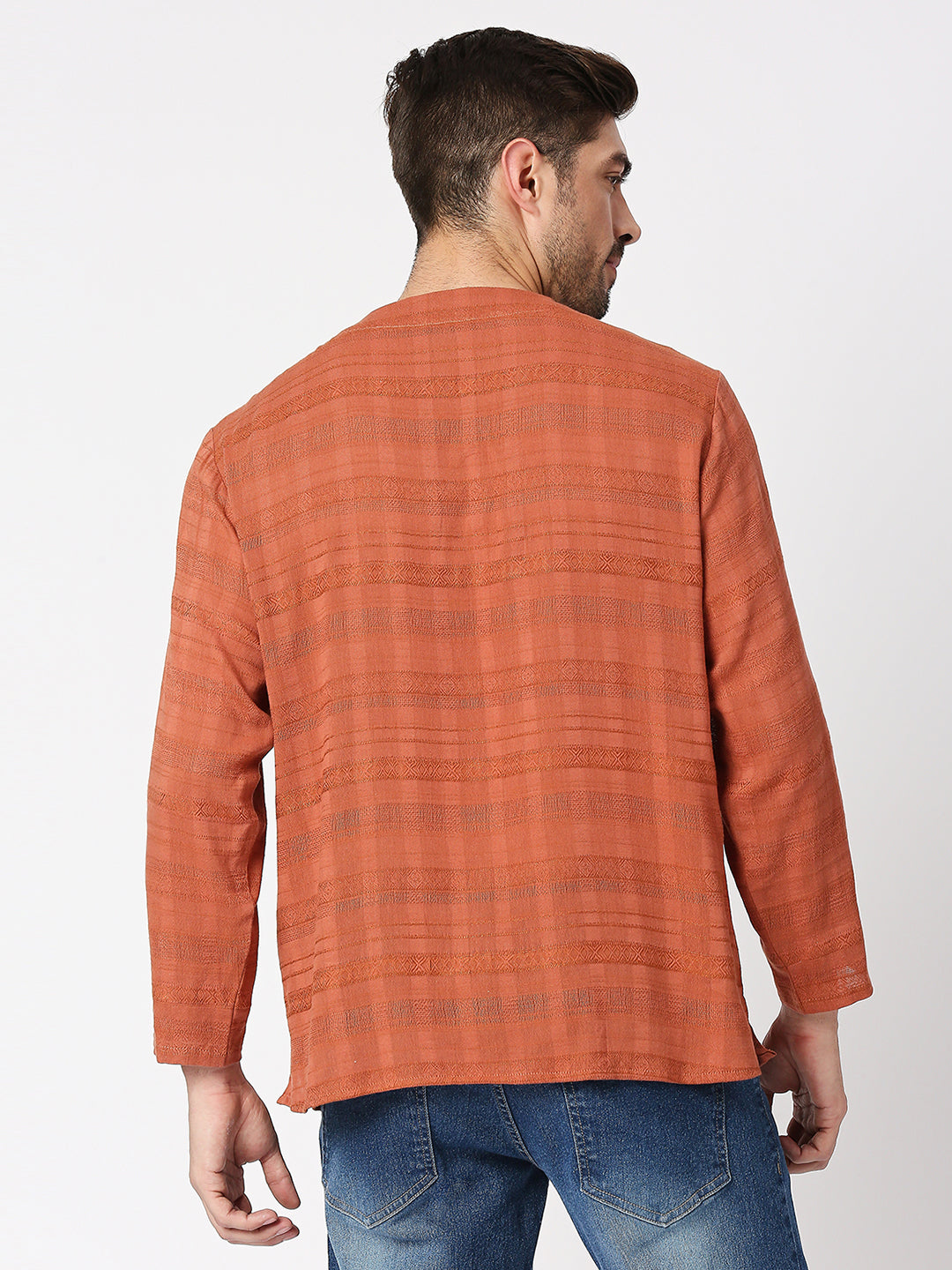 Buy BLAMBLACK Textured Full Sleeves Drawstring detail Round neck T-Shirt
