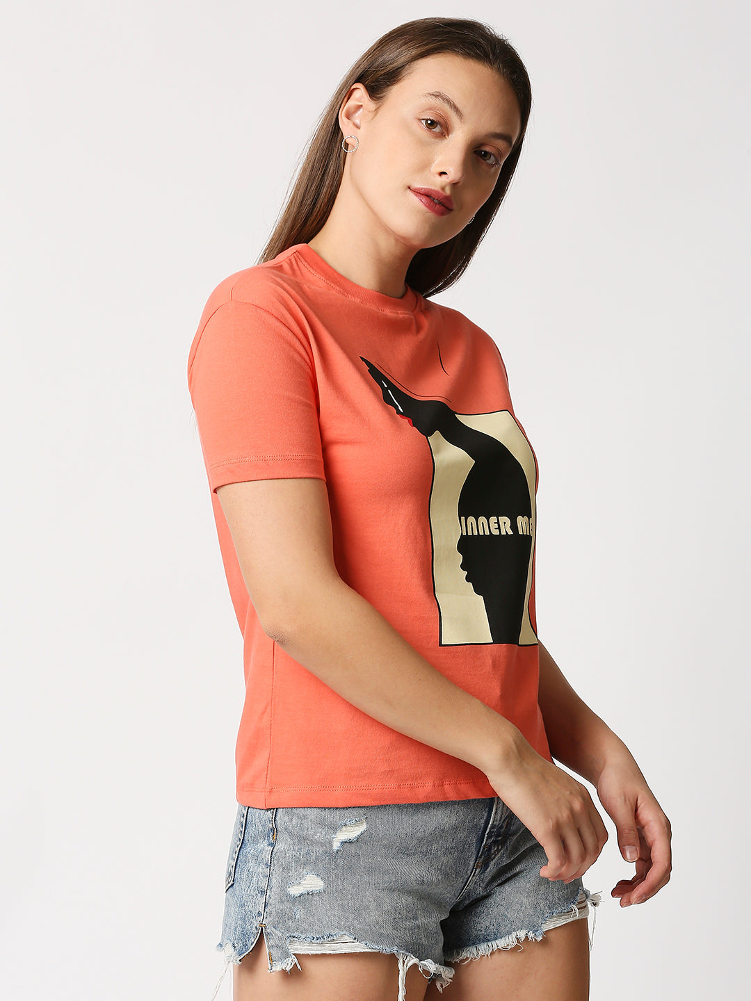 Buy Blamblack Women Printed Coral T-Shirt