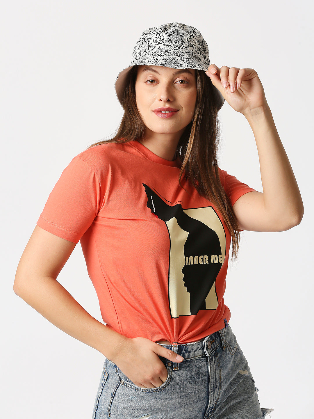Buy Blamblack Women Printed Coral T-Shirt