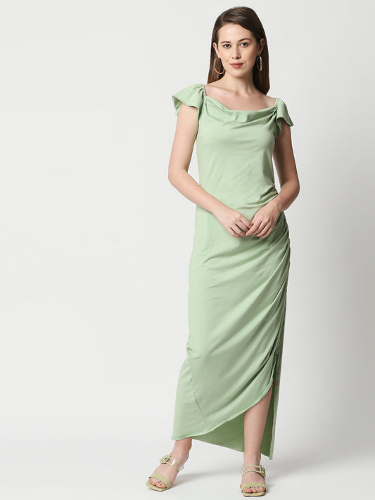 Buy Womens Gown Pista Green